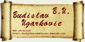 Budislav Ugarković vizit kartica
